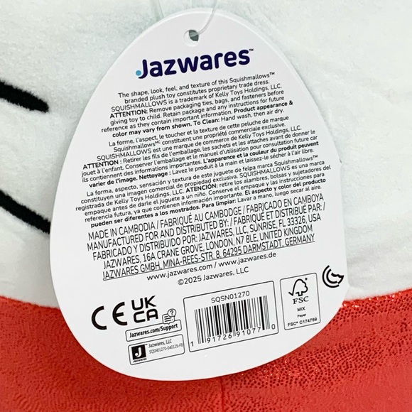 Hello Kitty Squishmallow 20” NEW Red White - Picture 3 of 6